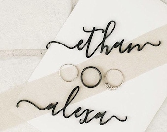 Wedding Place Cards | Custom Laser-Cut Name Tags | Acrylic Names for Elegant Table Decor