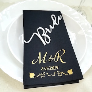 Napkins for wedding, Personalized napkins, wedding napkins, dinner napkins, dinner napkins for wedding, custom wedding napkins