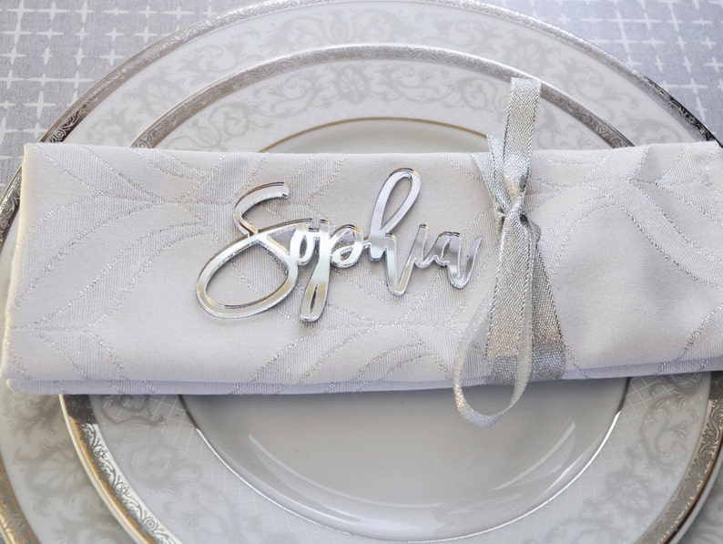 Wedding place cards laser cut names for wedding table decoration custom name place cards