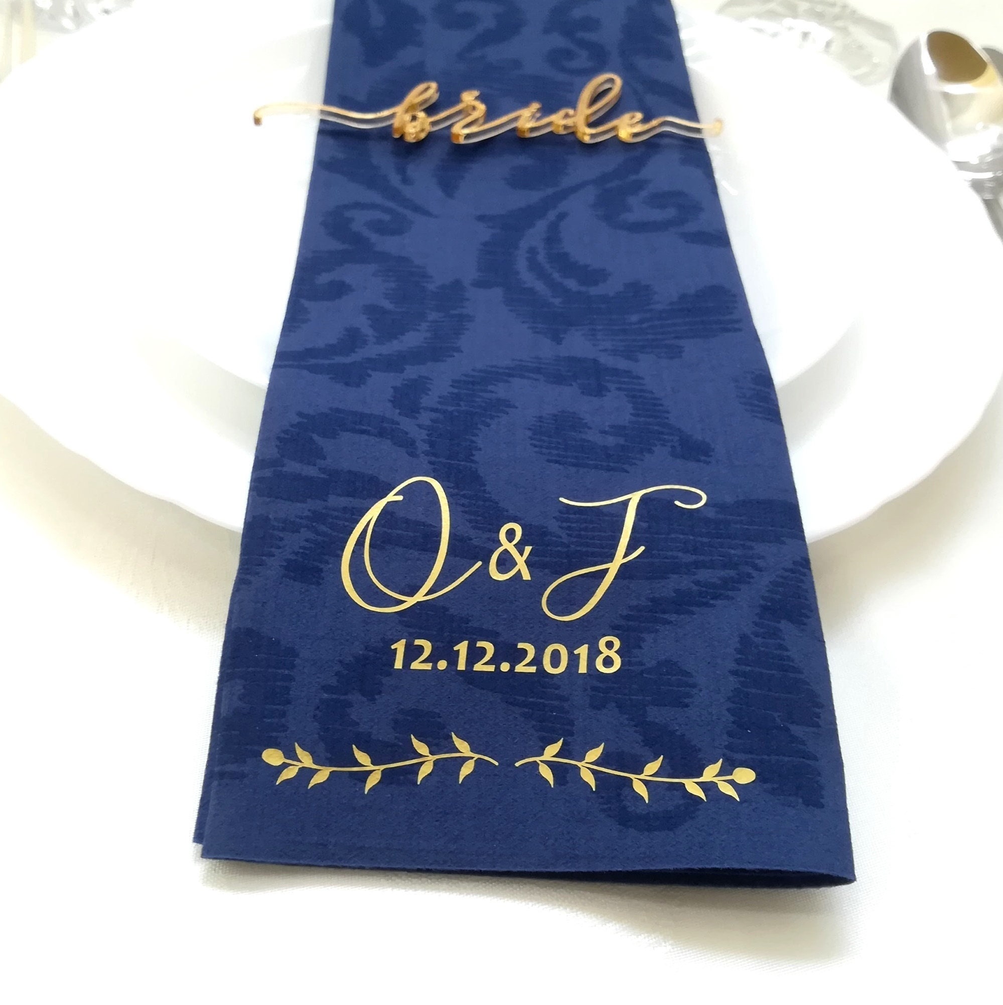 Napkins for Wedding Personalized Napkins Wedding Napkins Etsy