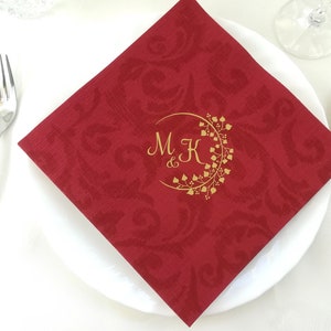 Napkins for wedding, Personalized napkins, wedding napkins, dinner napkins, dinner napkins for wedding, custom wedding napkins image 10