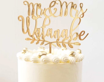 Topper de pastel de boda Mr y Mrs, topper de pastel personalizado, topper de pastel de boda, topper de pastel de cumpleaños, topper de pastel personalizado
