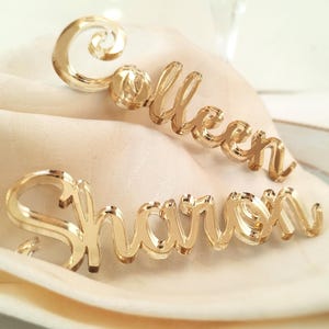 Personalized Wedding Place Cards – Custom Seating Cards, Elegant Name Tags, Wedding Escort Cards, Calligraphy Table Cards, laser cut names