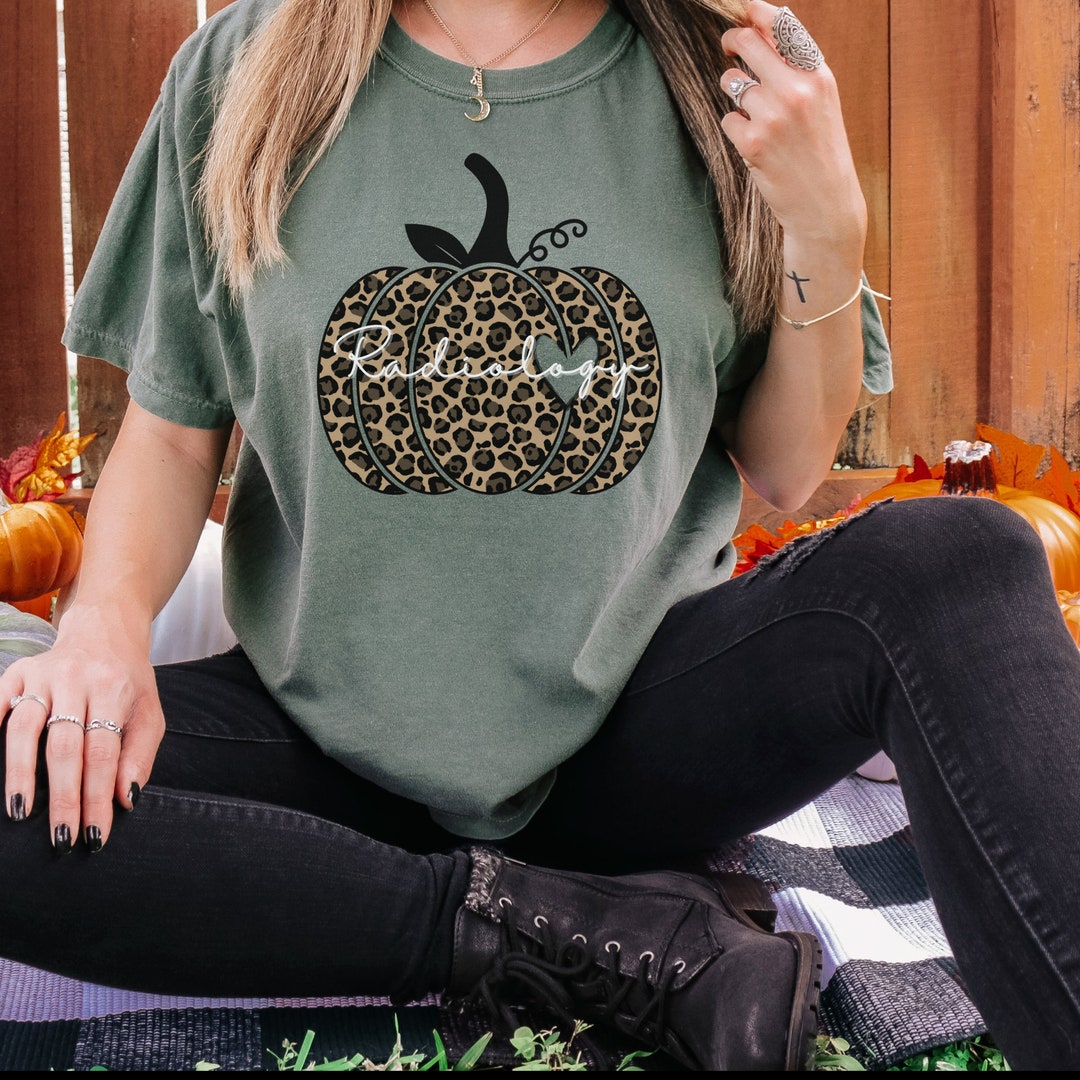 Radiology Fall Pumpkin Shirt. Autumn Xray Tech Shirt Rad Etsy