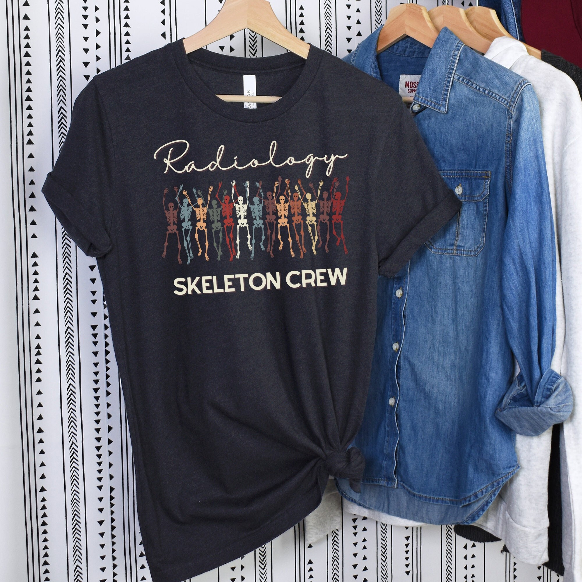 Skeleton Crew Radiology Tshirt, Xray Tech Shirt,radiology Halloween