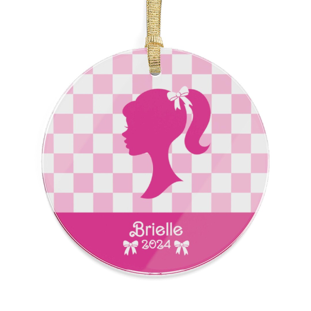 Best Friend Gift Pink Christmas Acrylic Ornaments Friends Gifts Unique