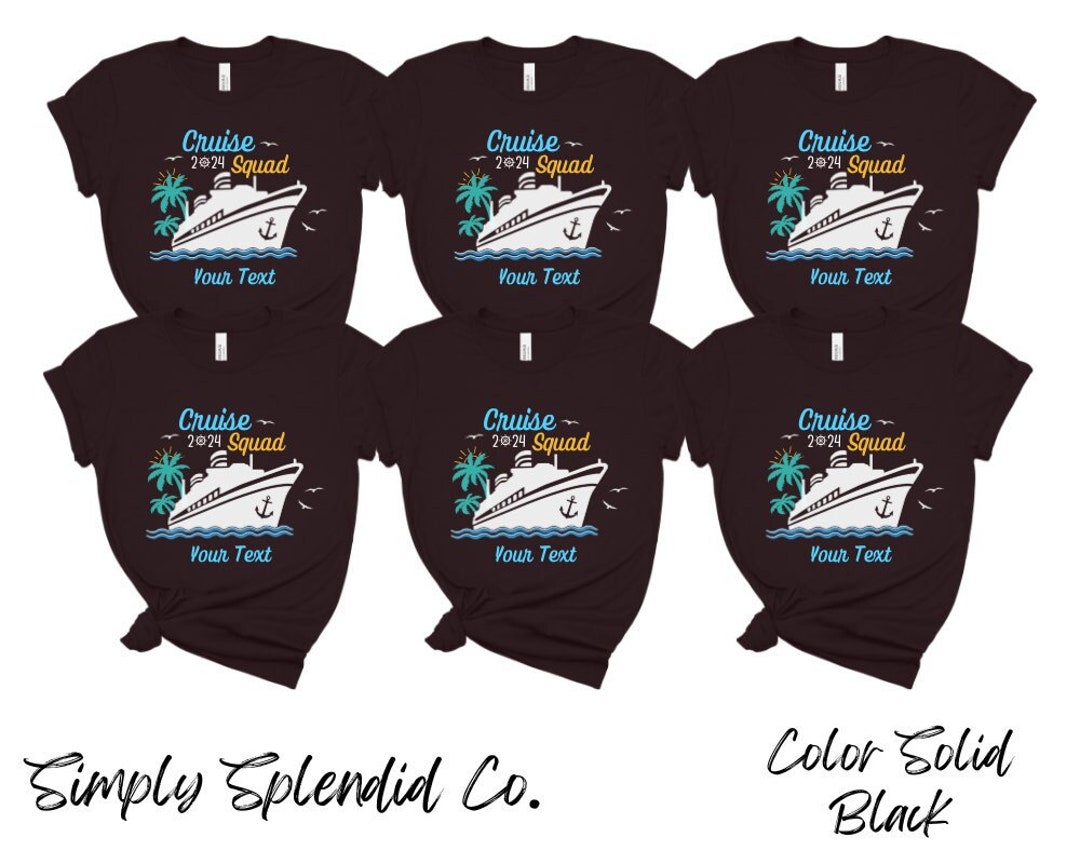 Custom Cruise Squad 2024 Shirts, Family Matching Cruise Tee Shirts