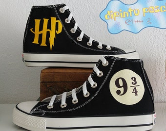 Harry Potter Hand Painted Custom Shoes