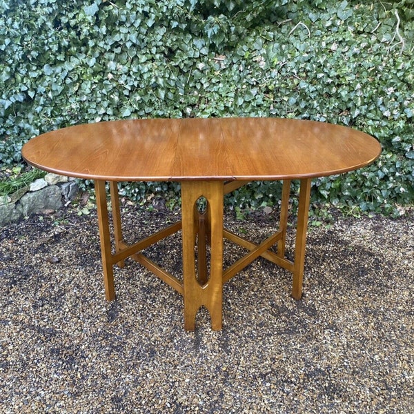 Vintage McIntosh Teak Drop Leaf Table - www.brickvintageinteriors.com