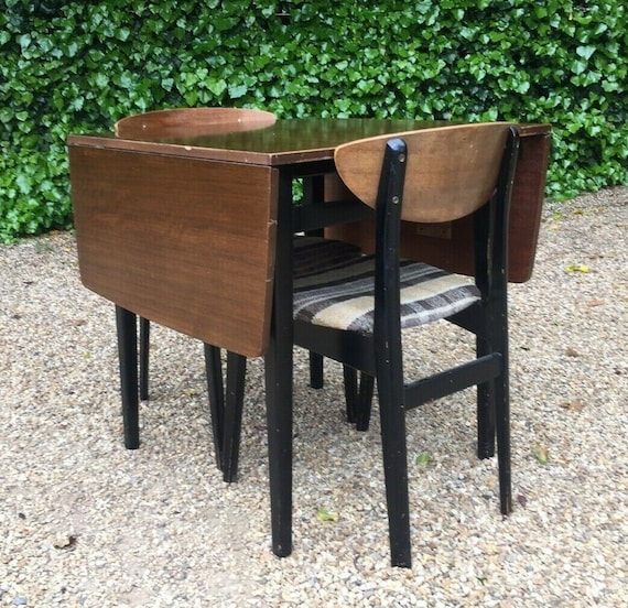 Vintage 1950 S Nathan Drop Leaf Dining Table Chairs Uk Nathan Drop Leaf Dining Table Chairs, Vintage Drop Leaf Dining Table And Chairs