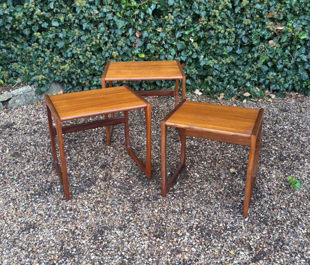 Vintage G Plan Quadrille Mid Century Nest of Tables - Www