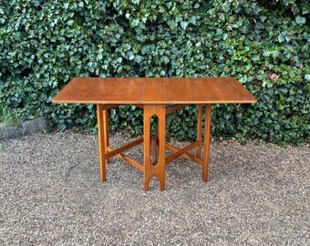 Vintage Jentique Mid Century Drop Leaf Dining Table - www.brickvintageinteriors.com