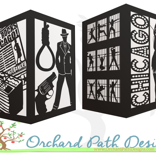 Chicago Broadway Musical themed Paper Lantern