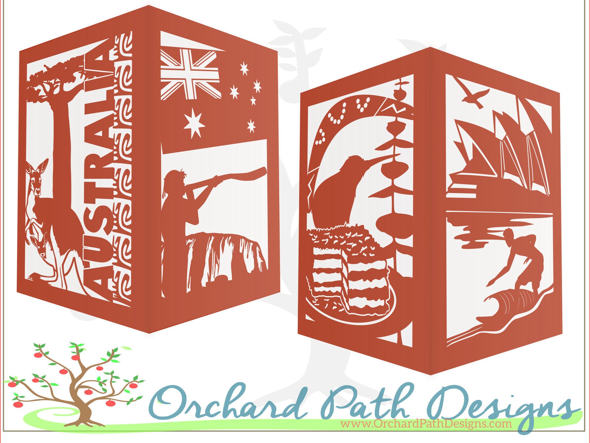 Australia themed Paper Lantern