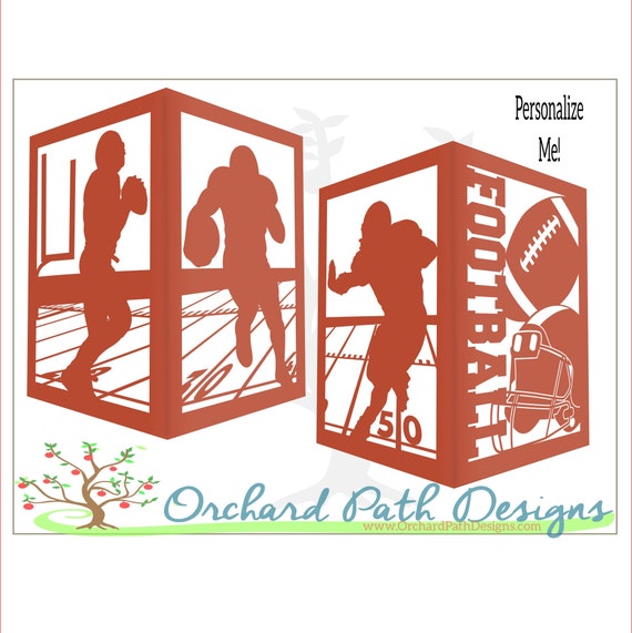 Football Sports Themed Paper Lantern Etsy