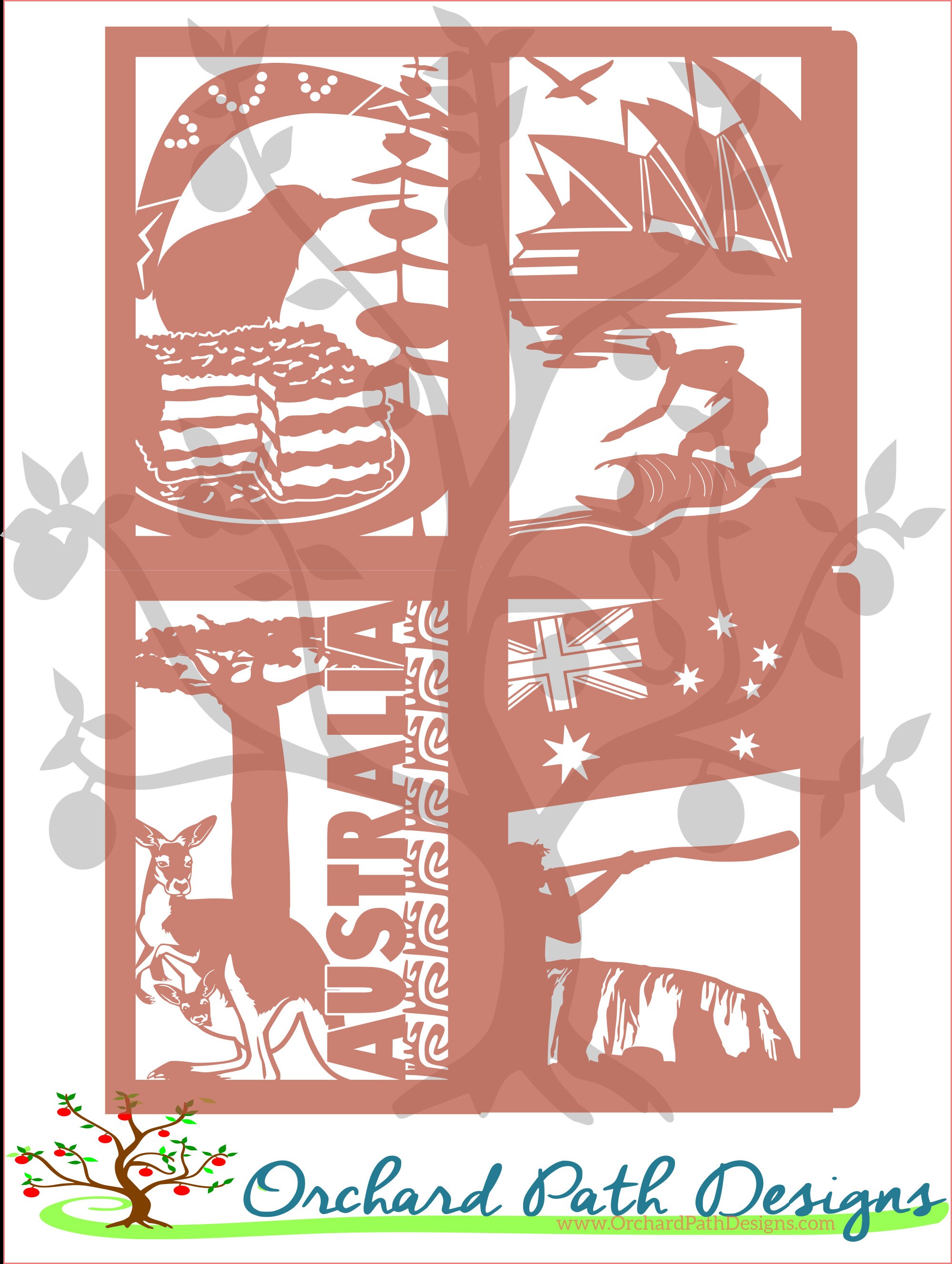 Australia themed Paper Lantern