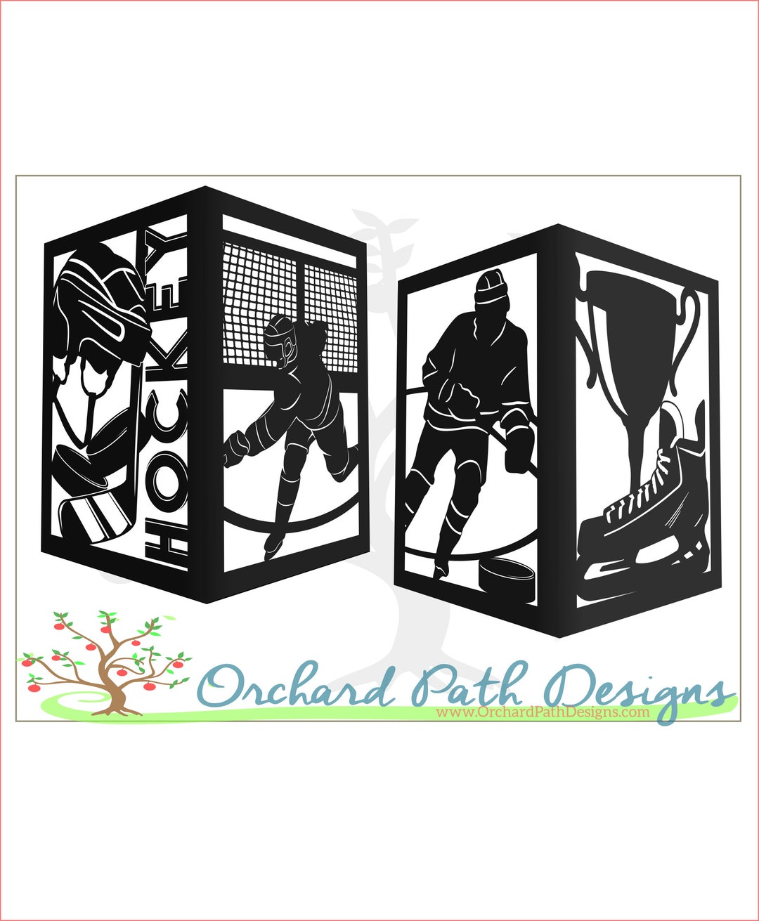 Ice Hockey Sports Themed Paper Lantern Etsy