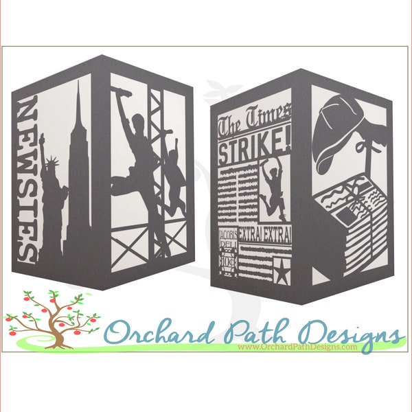 Newsies Broadway Musical themed Paper Lantern