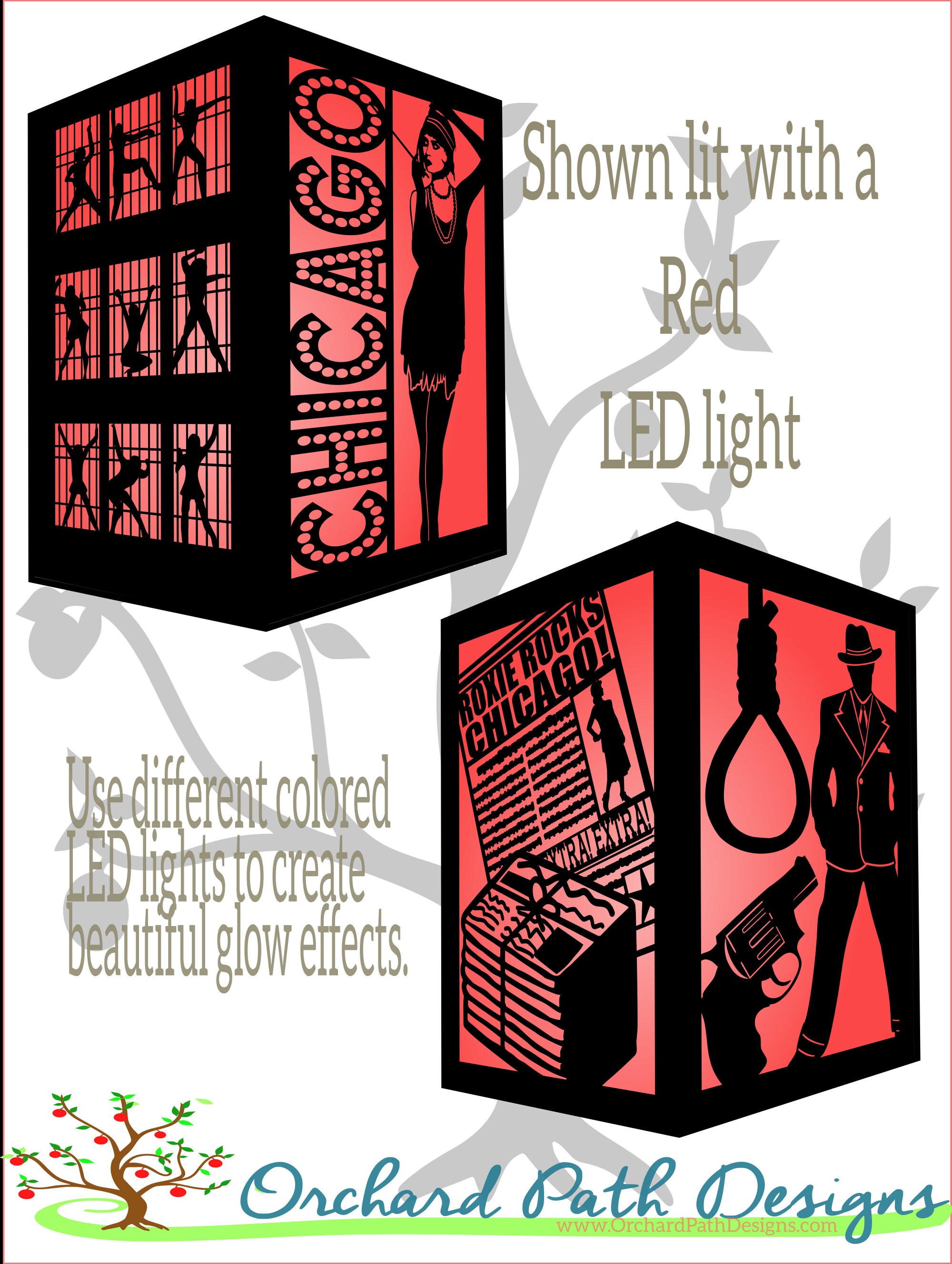 Chicago Broadway Musical Themed Paper Lantern For Wedding