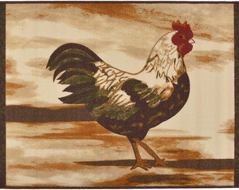 Rooster Rugs Etsy