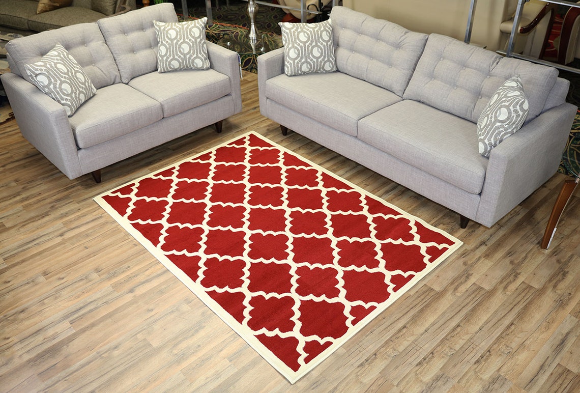 Moroccan Trellis Design Area Rugs 4'9 by Etsy