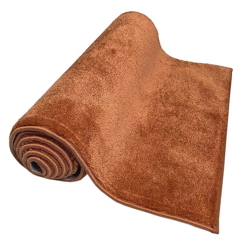 Custom Size Runner Rug Solid Burnt Orange Skid Resistant Etsy