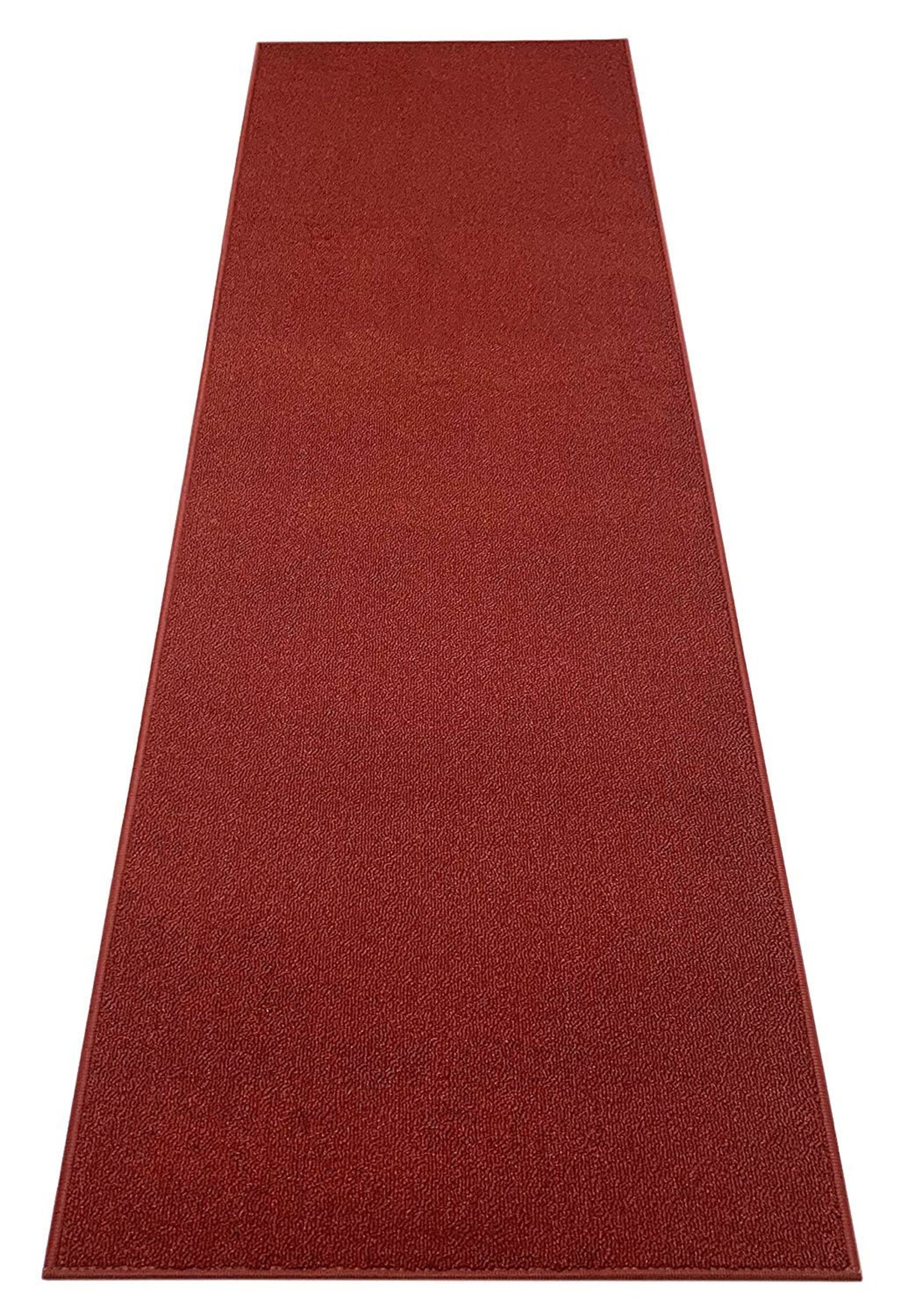 Custom Size Runner Rug Solid Red Color Skid Resistant Runner Etsy