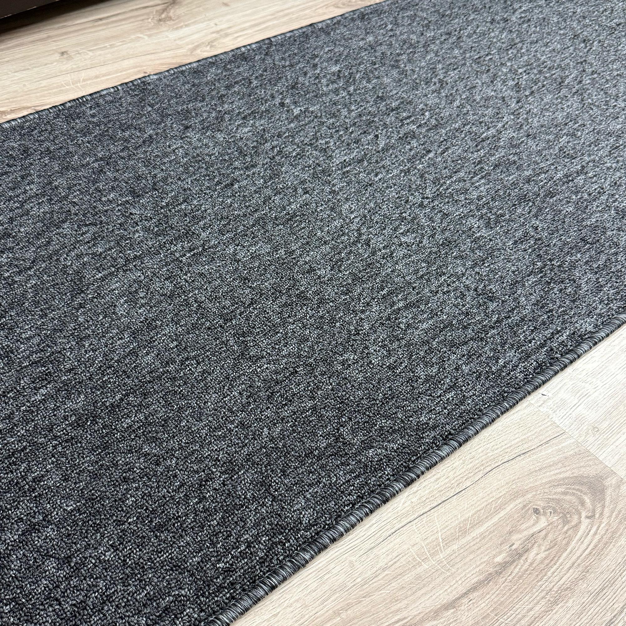 Custom Charcoal Runner Rug: Solid Indoor Rug, Non-slip Rubber Back , 26 ...
