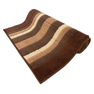 Custom Size Brown Geometric Runner Rug – Machine Washable, Slip Resistant, 26/32/36” Wide, Up to 50 Ft immagine 7