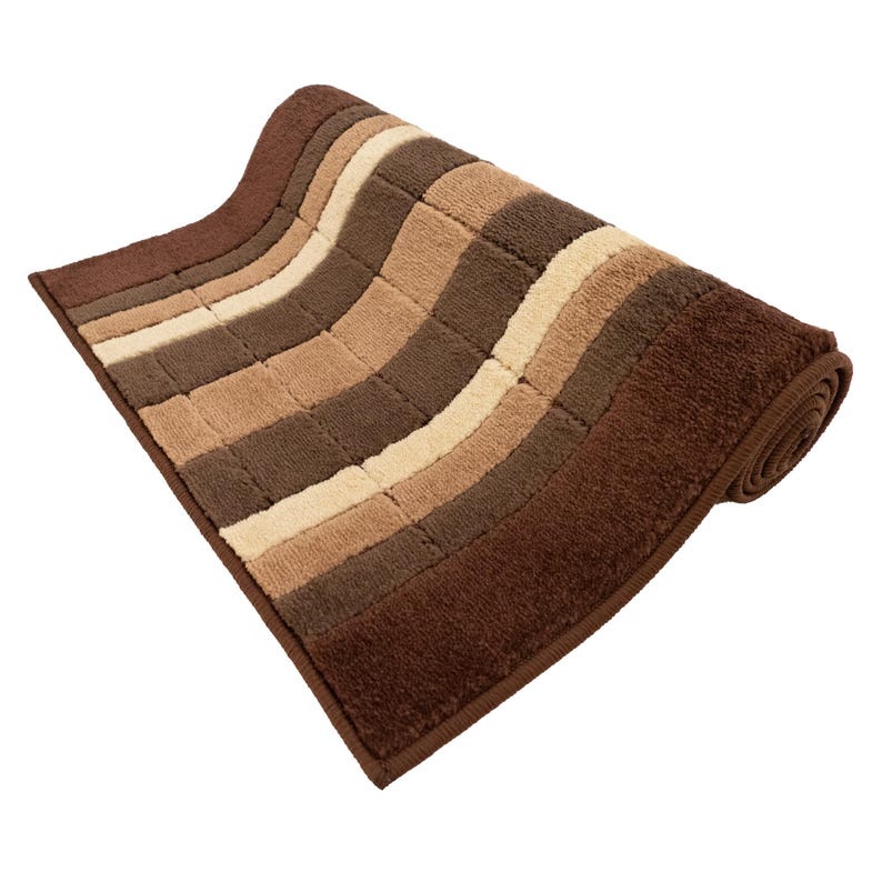 Custom Size Brown Geometric Runner Rug – Machine Washable, Slip Resistant, 26/32/36” Wide, Up to 50 Ft immagine 7