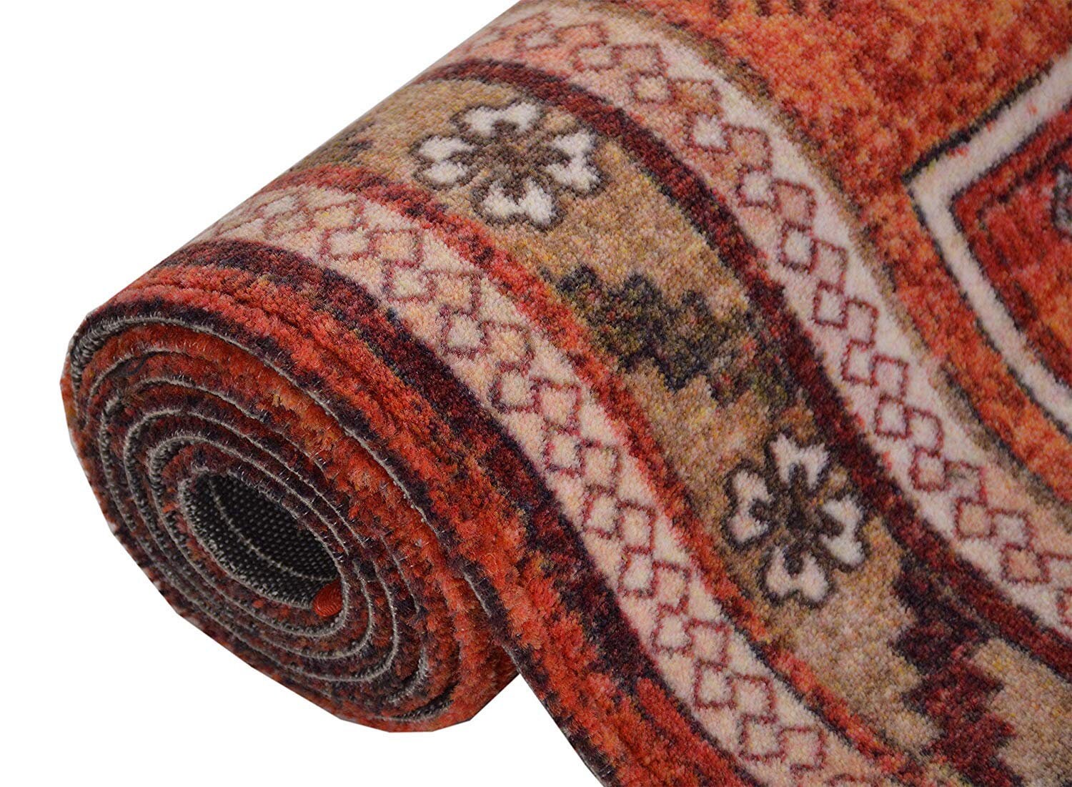 Custom Size Runner Rug Antique Native American Tribal Orange Etsy