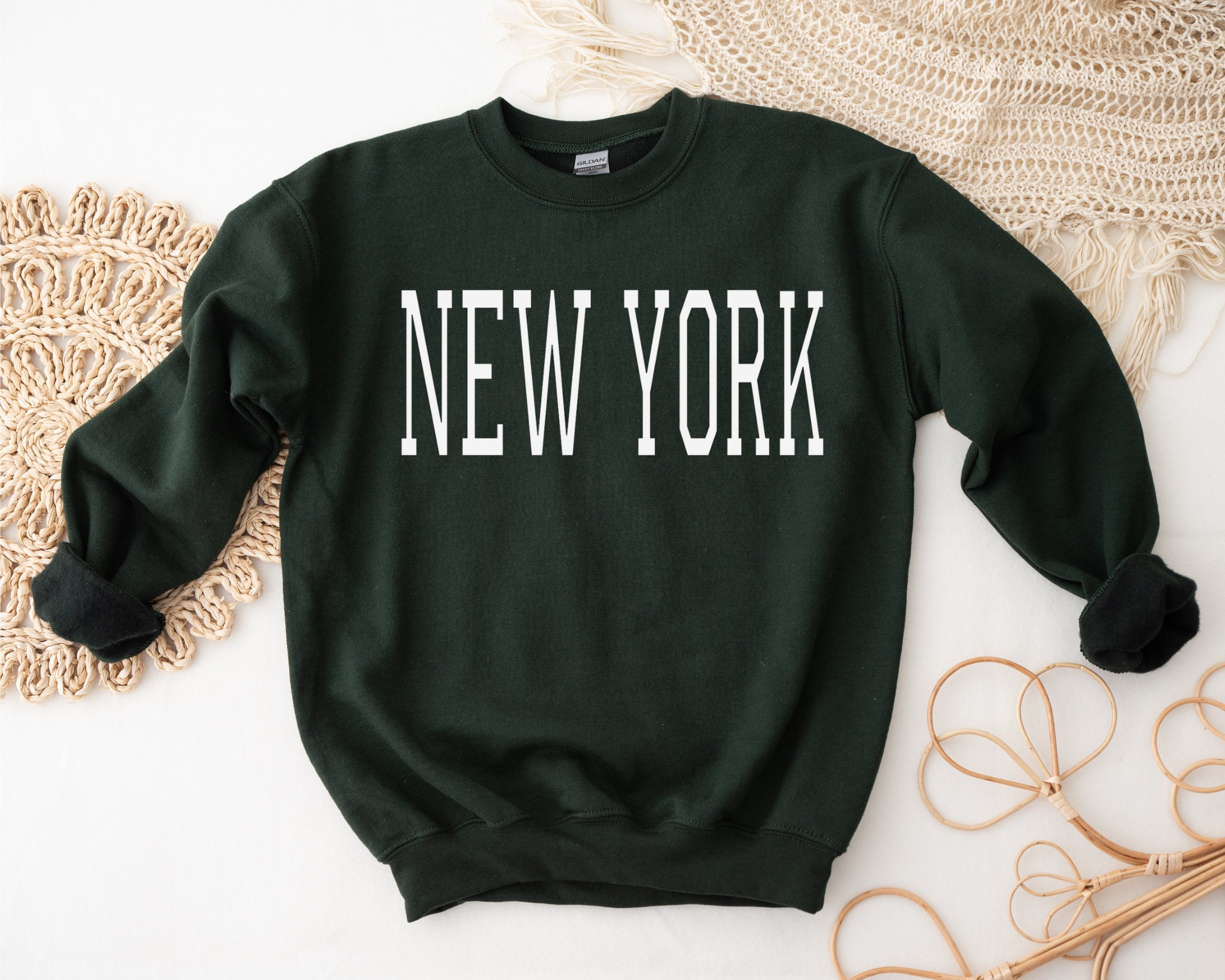 New York Football, New York Crewneck, New York Shirt, Football