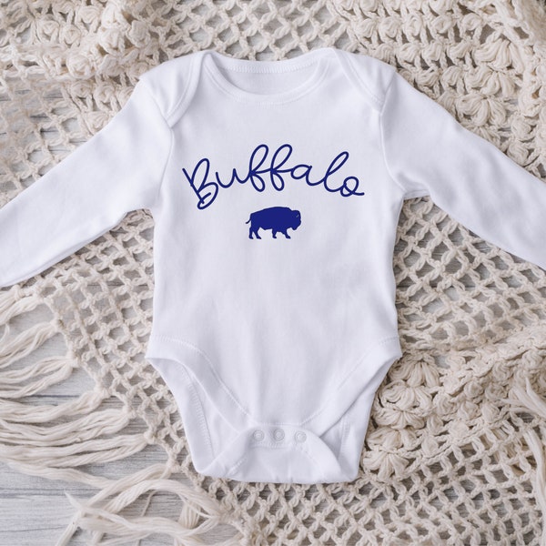 Buffalo Football Bodysuit, Buffalo Baby Clothes, Baby Buffalo Shirt, Buffalo Mafia, East Baby, Buffalo Gift, New Baby Buffalo Gift