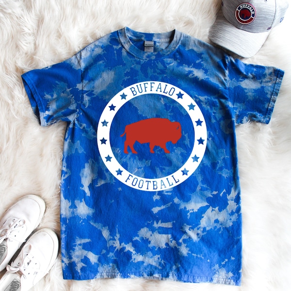 Buffalo Bills YOUTH Tee, Buffalo Youth Bills T shirt, Bills Tee, Buffalo Mafia, YOUTH Football Shirt, Buffalo Youth Bleach Dyed, Bills Kids