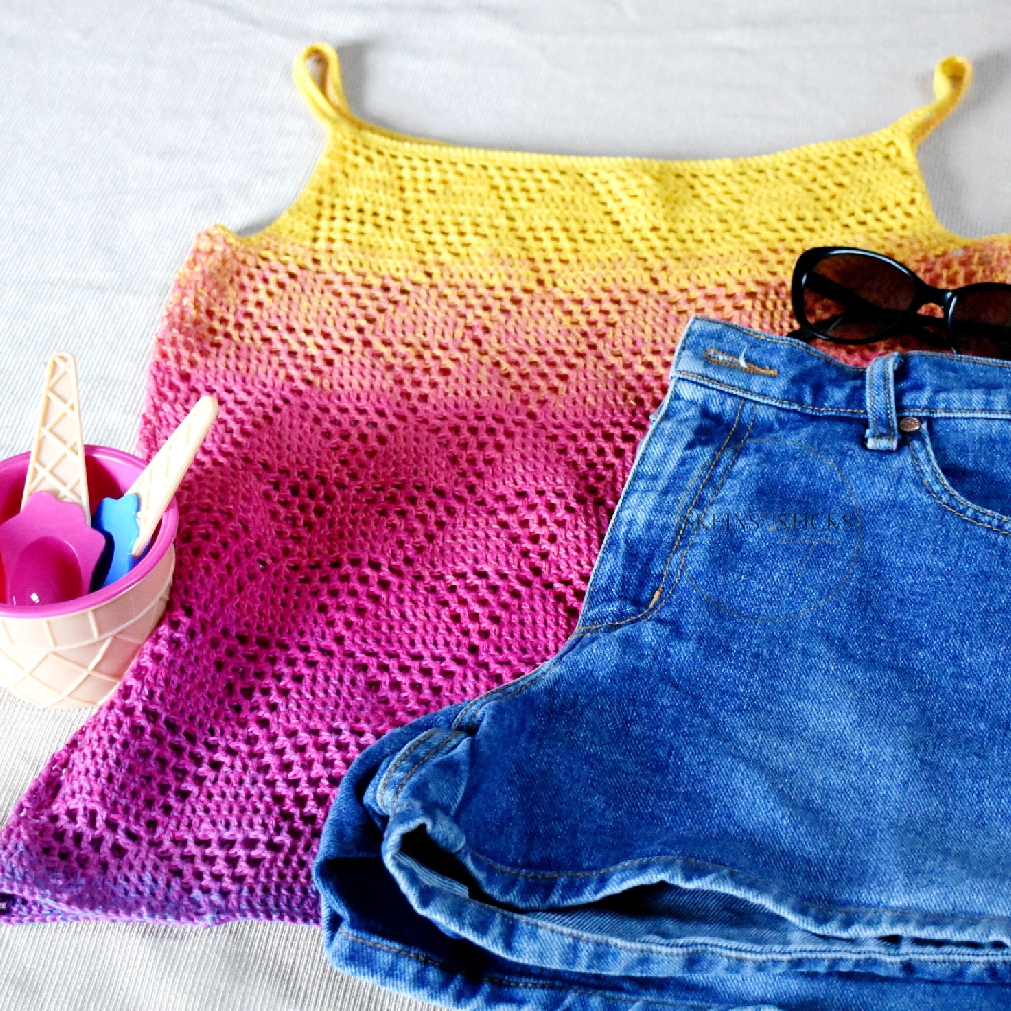 Simply Summer Crocheted Tank Perfect Crochet Top Crochet - Etsy