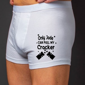 Personalised Boxer Shorts, Funny Boxers for Men, Valentines Day