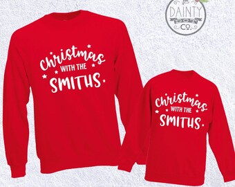 Matching Christmas Jumpers,Matching Christmas Outfits, Christmas Sweater,Personalised Christmas jumper, family matching,  Christmas Sweaters