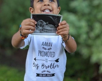 Personalised big brother t shirt, Announcement I'm going to be a Big Brother tshirt ,Pregnancy Reveal, Sibling,New baby