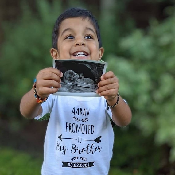 Promoted To Big Brother Shirt - New Baby Announcement Gift Promoted To Big Brother Shirt - New Baby Announcement Gift