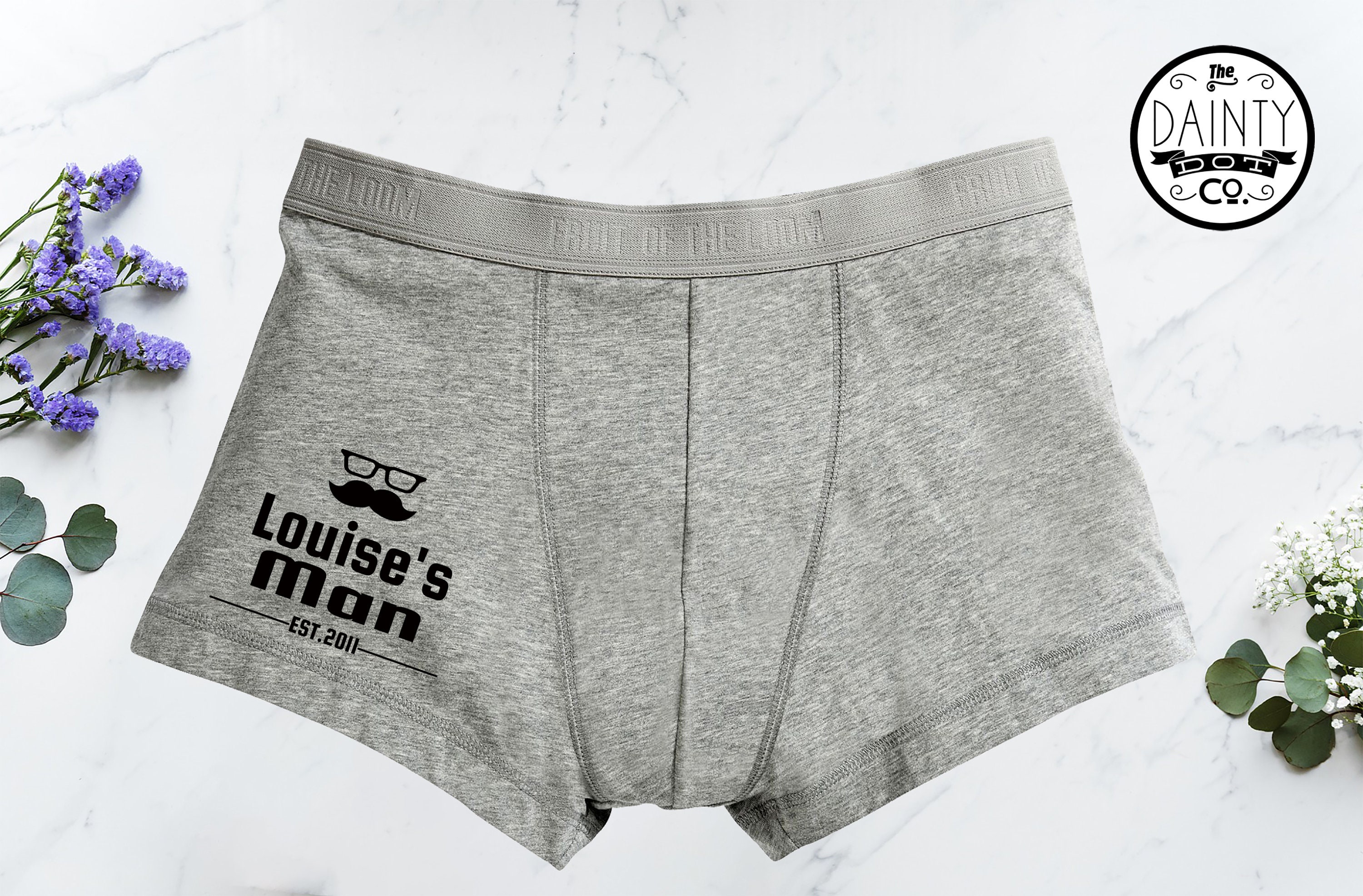 Image of Anniversary Gifts For Him, Boyfriend Gift, Gift For Him, Boyfriend, Personalized Boxers Men, Funny Gift, Valentine’S