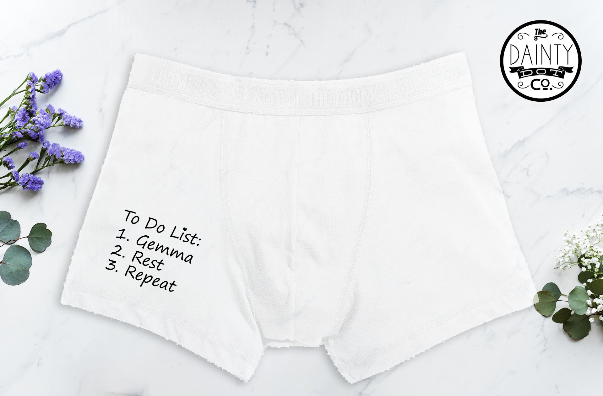 Image of Naughty Valentines Day, Gift For Him, Personalised Boxers, Men, For Husband, Mens Day Gift, Husband To Do List