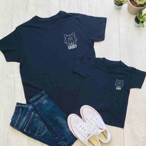 Daddy Bear,gifts for him, fathers day gifts,father son matching shirts, dad matching set,dad present, husband gift,dad baby matching tshirts