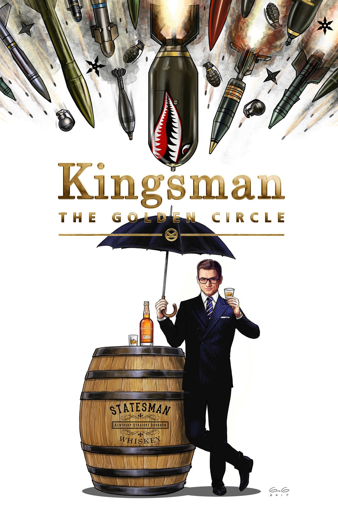 Kingsman 2: the Golden Circle Raining Death Eggsy