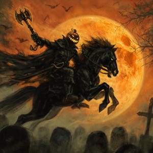 Harvest Moon - Headless Horseman! - 19&quot;x13&quot;