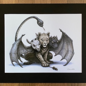 Print and Mat Board Combo! (8.5x11&quot; Print with 11x14&quot; Mat Board) Ready to frame!