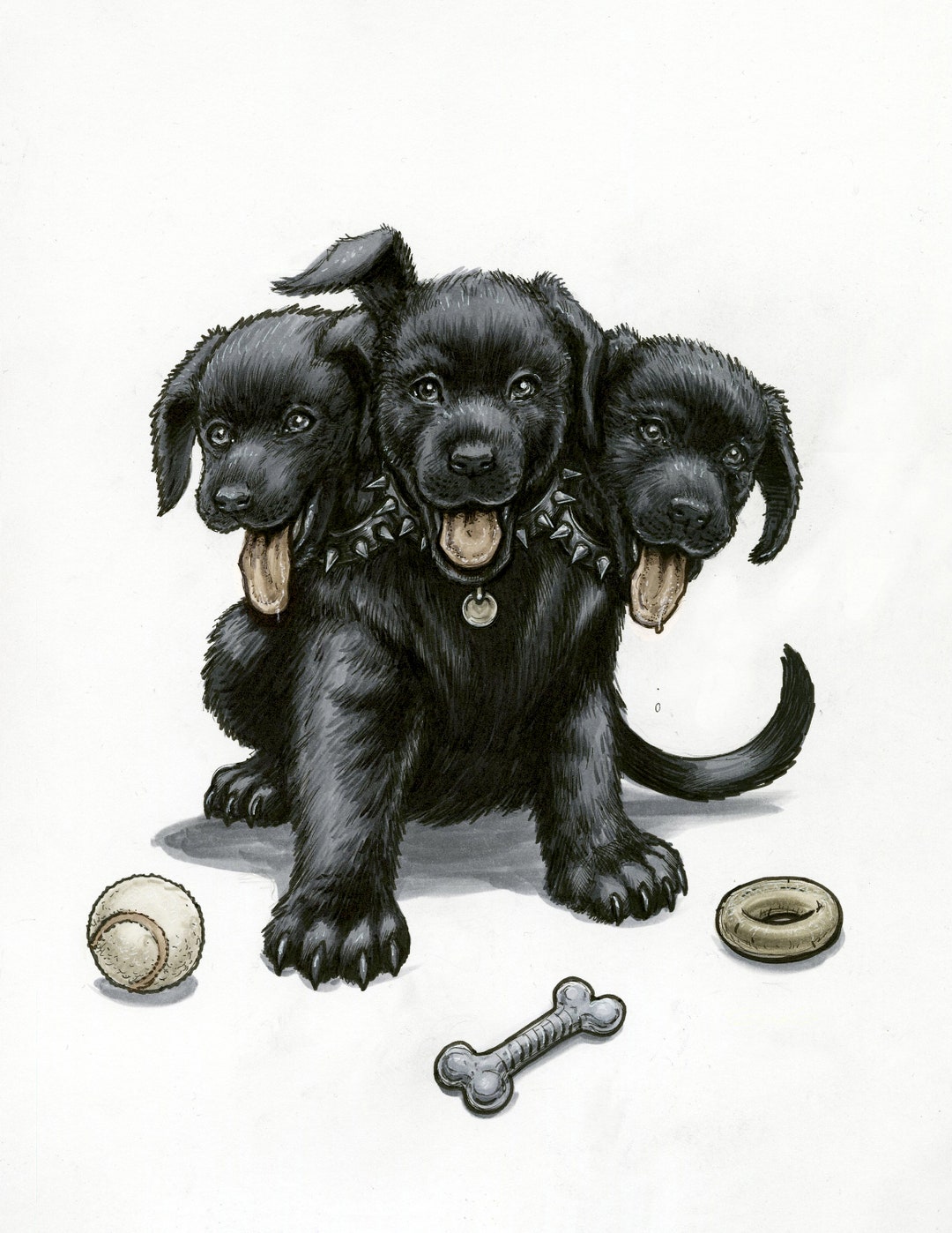 ケルベロスの子犬、フラッフィー！ - Etsy 日本, image size:1080x1398