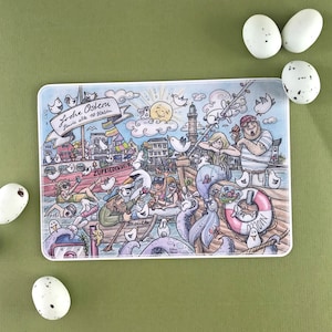 Carte postale de Pâques « Photo d'objets cachés du port »