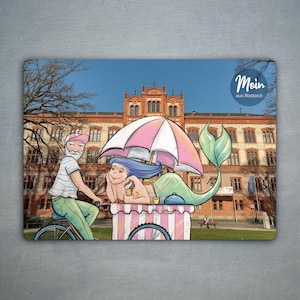 Carte postale "Quand le marchand de glace sonne"