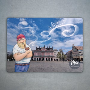 Carte postale "Mairie de Rostock"