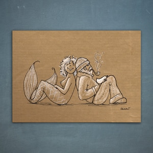Postkarte "Abhängen"